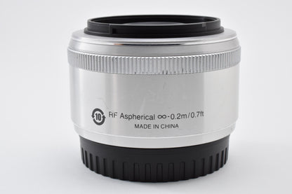 Nikon ニコン 1 NIKKOR 18.5mm F1.8 AFレンズ シルバー 1マウント CXフォーマット 260918h