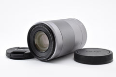 美品 Canon キヤノン EF-M 55-200mm F4.5-6.3 IS STM AFレンズ シルバー EF-Mマウント APS-C 260918j