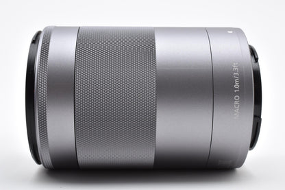 美品 Canon キヤノン EF-M 55-200mm F4.5-6.3 IS STM AFレンズ シルバー EF-Mマウント APS-C 260918j