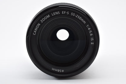 良品 Canon キヤノン EF-S 55-250mm F4-5.6 IS II AFレンズ APS-C 260918l