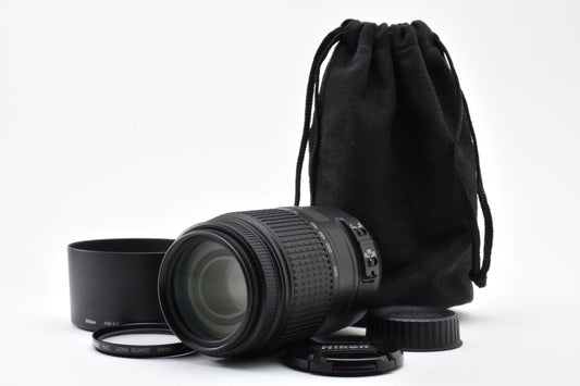 美品 Nikon ニコン AF-S DX NIKKOR 55-300mm F4.5-5.6G ED VR AFレンズ APS-C ポーチ フィルター付 260920b