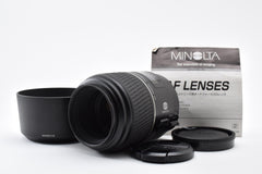 良品 MINOLTA ミノルタ AF 100mm F2.8 D MACRO AFレンズ SONY ソニー αマウント フード付 260918i