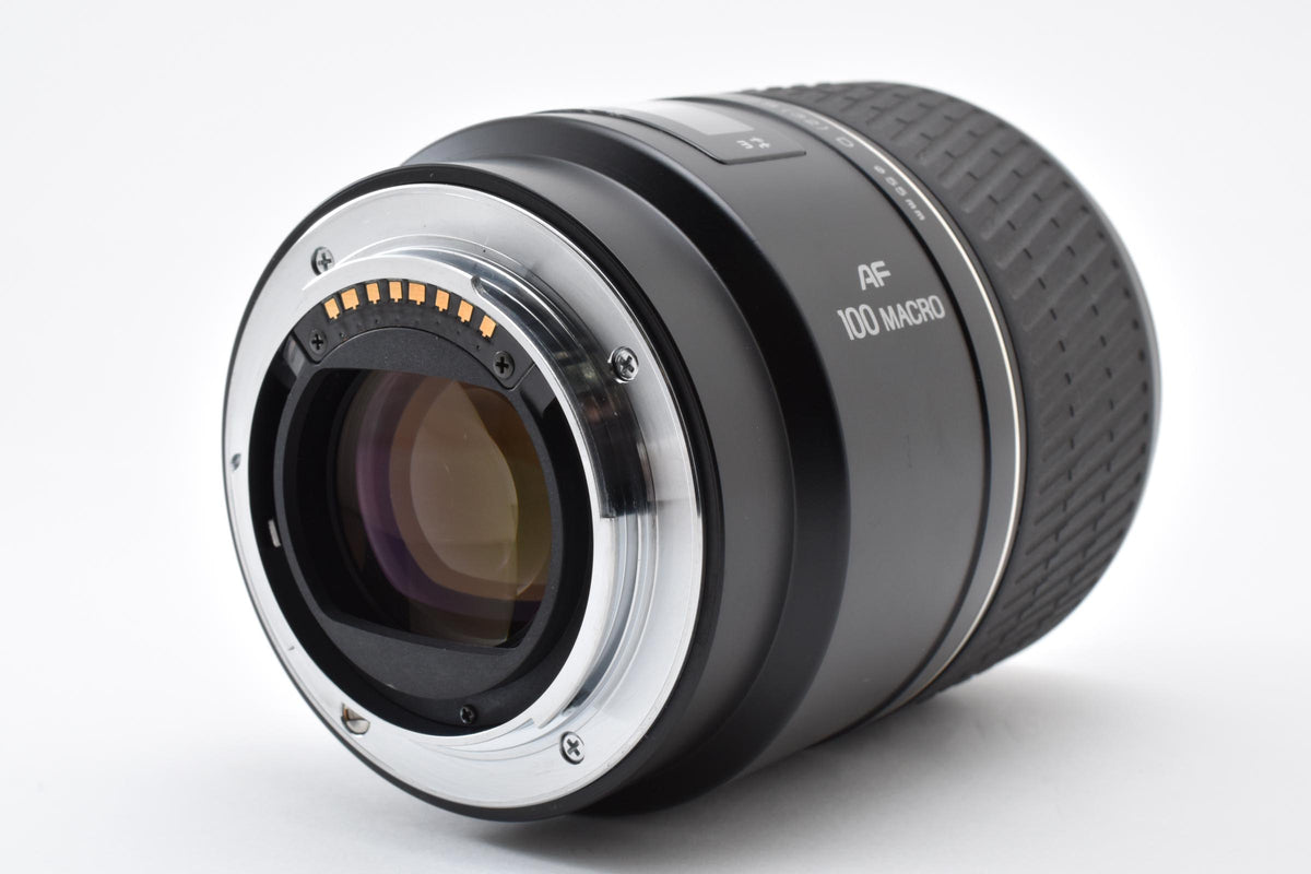 良品 MINOLTA ミノルタ AF 100mm F2.8 D MACRO AFレンズ SONY ソニー αマウント フード付 260918i
