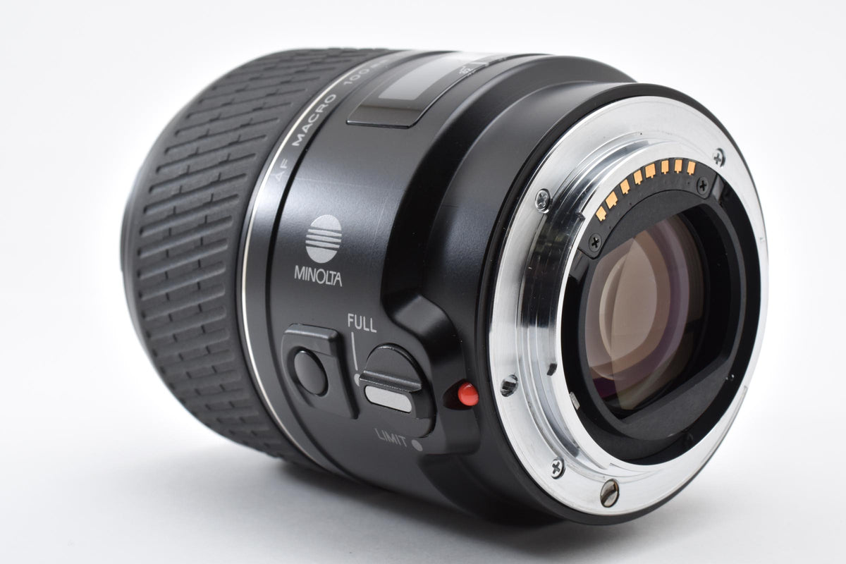 良品 MINOLTA ミノルタ AF 100mm F2.8 D MACRO AFレンズ SONY ソニー αマウント フード付 260918i