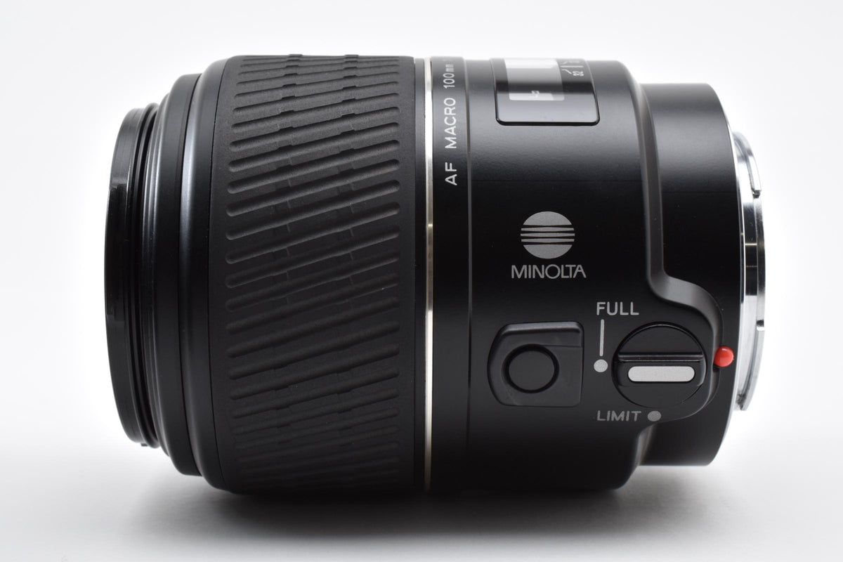 良品 MINOLTA ミノルタ AF 100mm F2.8 D MACRO AFレンズ SONY ソニー αマウント フード付 260918i
