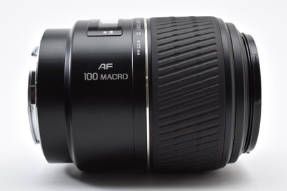良品 MINOLTA ミノルタ AF 100mm F2.8 D MACRO AFレンズ SONY ソニー αマウント フード付 260918i