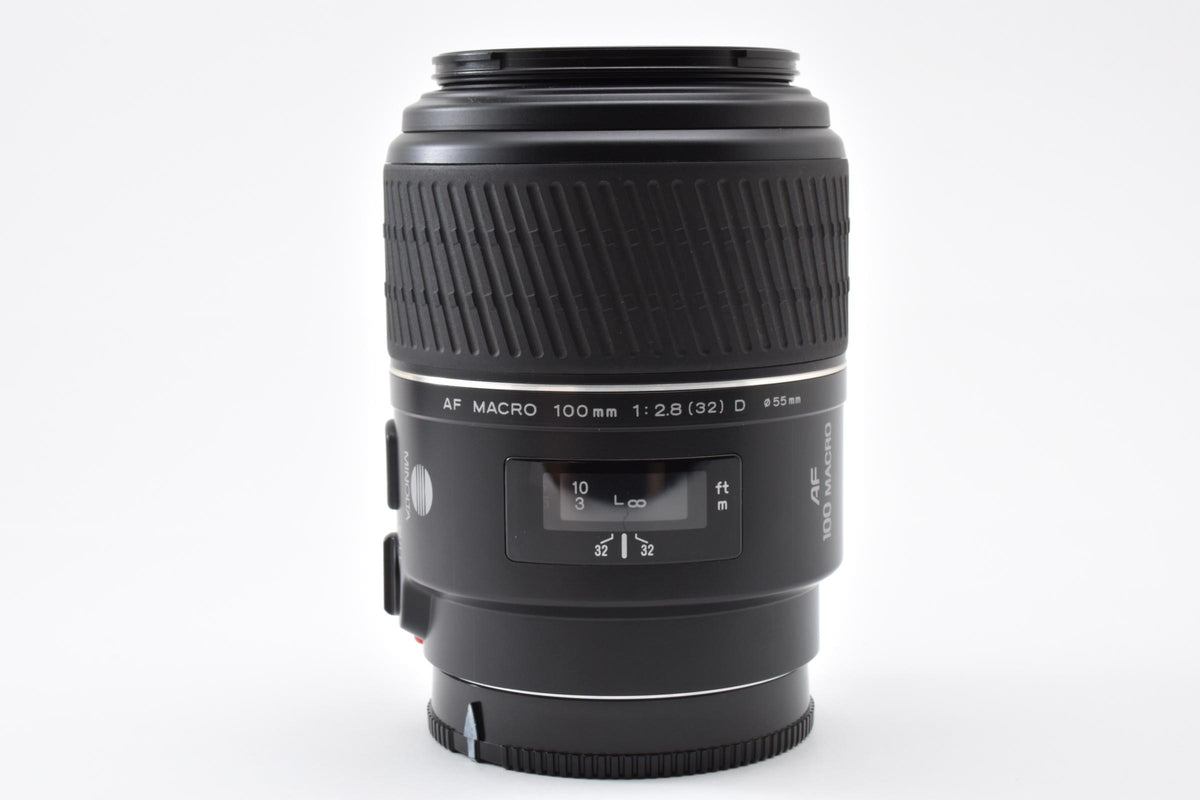 良品 MINOLTA ミノルタ AF 100mm F2.8 D MACRO AFレンズ SONY ソニー αマウント フード付 260918i