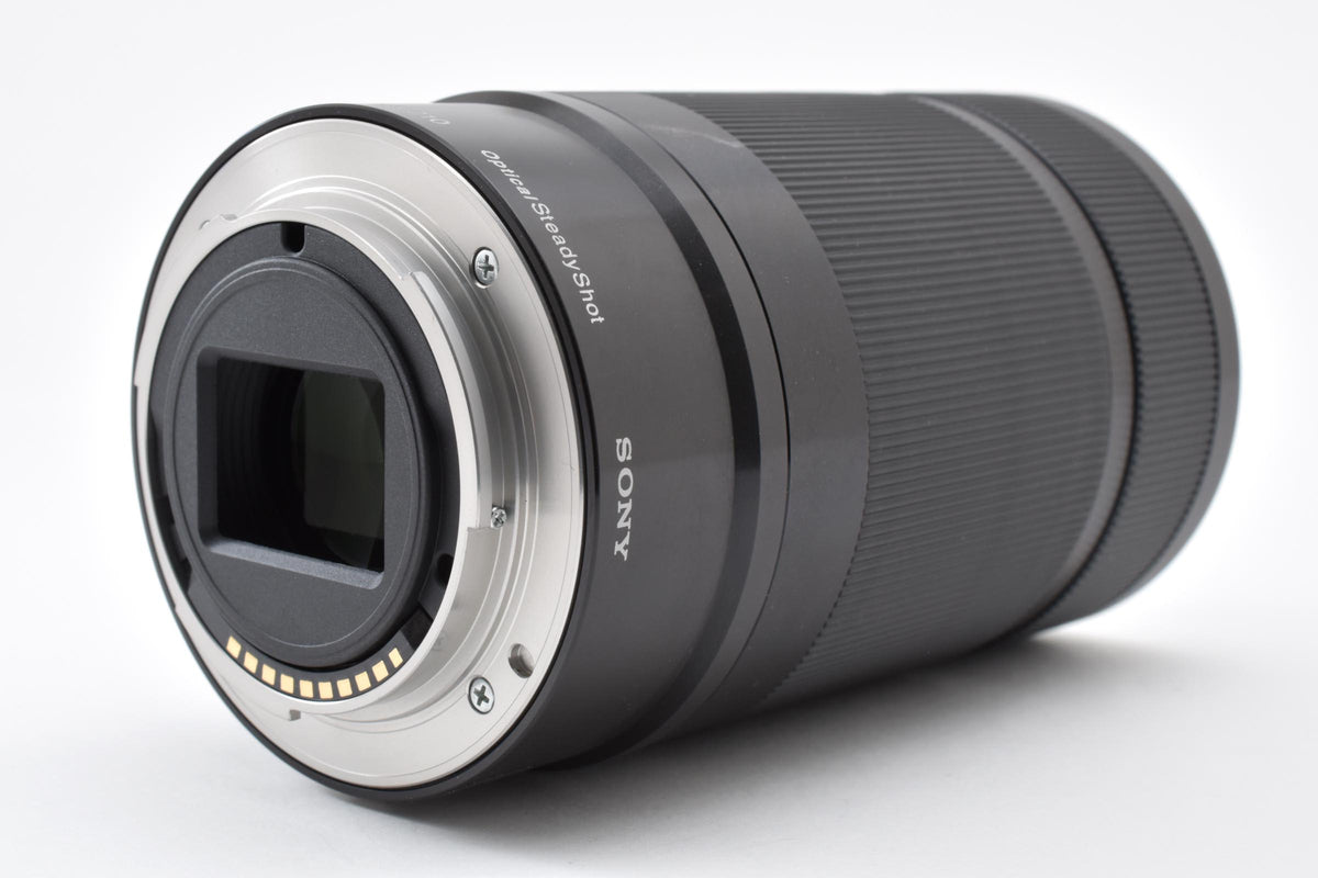美品 SONY ソニー E 55-210mm F4.5-6.3 OSS SEL55210 AFレンズ ブラック Eマウント APS-C フード付 260918s