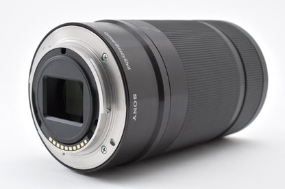 美品 SONY ソニー E 55-210mm F4.5-6.3 OSS SEL55210 AFレンズ ブラック Eマウント APS-C フード付 260918s