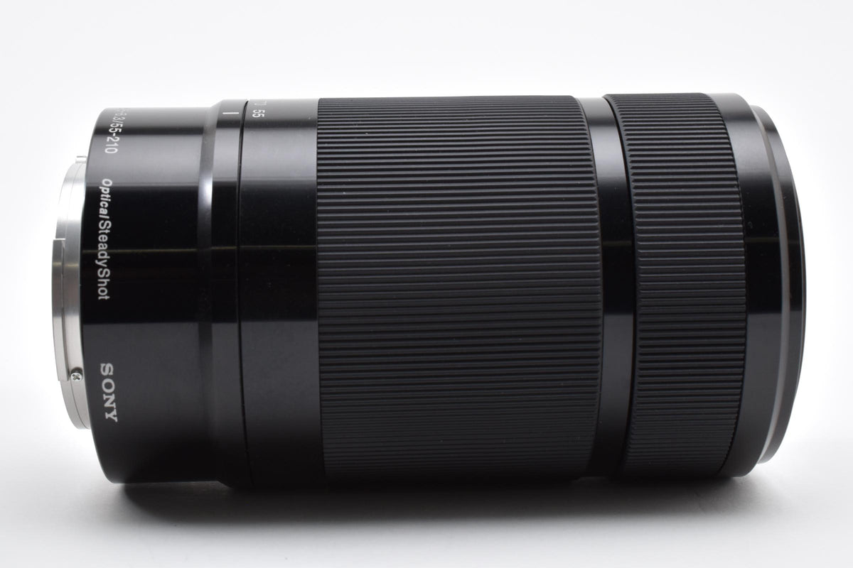 美品 SONY ソニー E 55-210mm F4.5-6.3 OSS SEL55210 AFレンズ ブラック Eマウント APS-C フード付 260918s