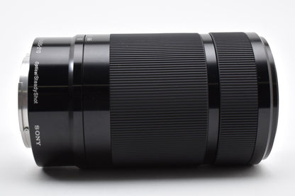 美品 SONY ソニー E 55-210mm F4.5-6.3 OSS SEL55210 AFレンズ ブラック Eマウント APS-C フード付 260918s