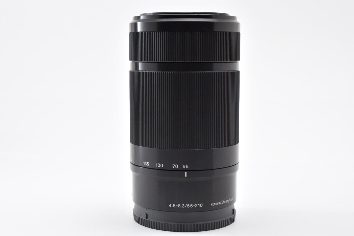 美品 SONY ソニー E 55-210mm F4.5-6.3 OSS SEL55210 AFレンズ ブラック Eマウント APS-C フード付 260918s