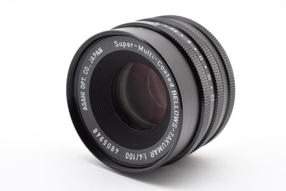 美品 ASAHI PENTAX ペンタックス SMC BELLOWS TAKUMAR 100mm F4 M42マウント MFレンズ 260924d