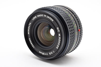 MINOLTA ミノルタ MC W.ROKKOR 28mm F2.8 MFレンズ SR MDマウント 260924a