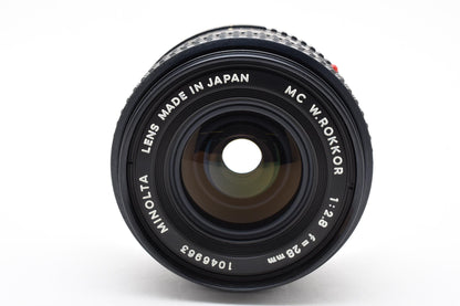 MINOLTA ミノルタ MC W.ROKKOR 28mm F2.8 MFレンズ SR MDマウント 260924a