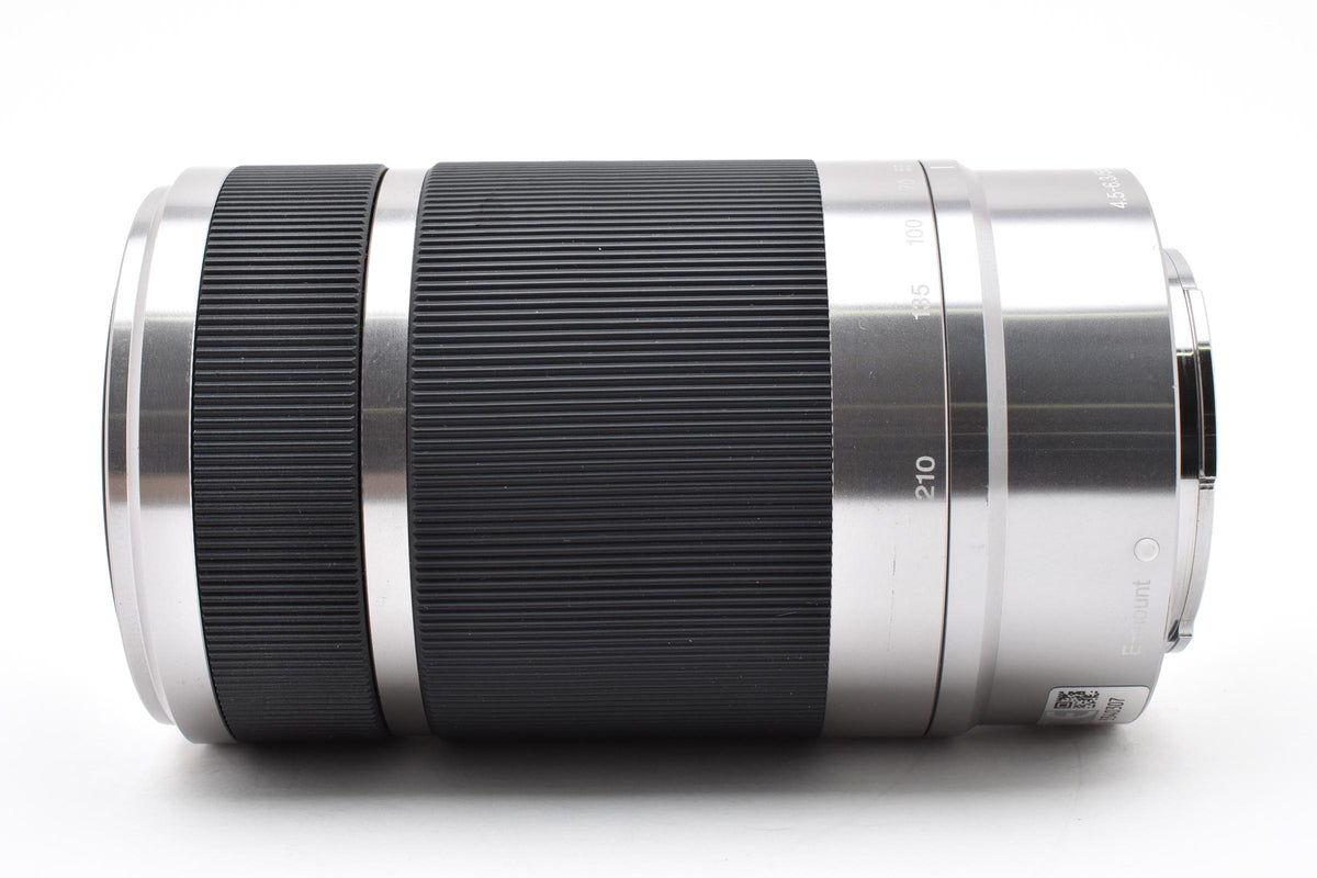 SONY ソニー E 55-210mm F4.5-6.3 OSS SEL55210 AFレンズ シルバー Eマウント APS-C フード付 260921k