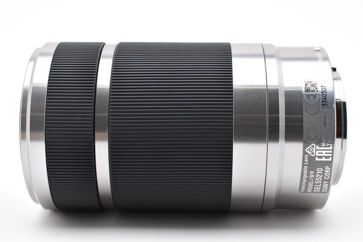 SONY ソニー E 55-210mm F4.5-6.3 OSS SEL55210 AFレンズ シルバー Eマウント APS-C フード付 260921k