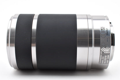 SONY ソニー E 55-210mm F4.5-6.3 OSS SEL55210 AFレンズ シルバー Eマウント APS-C フード付 260921k
