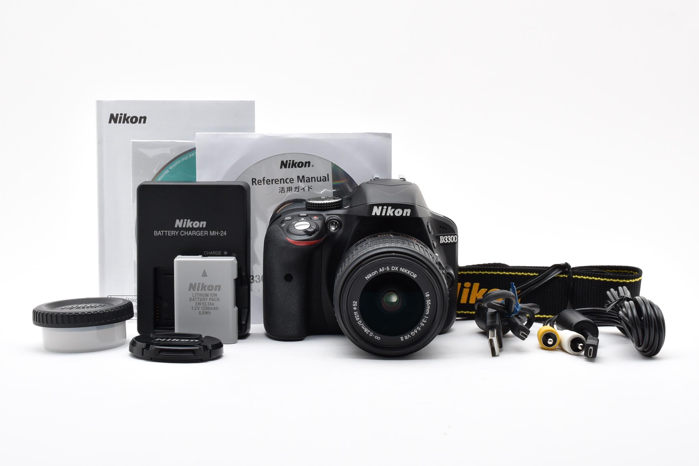 美品 Nikon ニコン D3300 ボディ + AF-S DX 18-55 VR II レンズキット 美品 Nikon ニコン D3300 ボディ + AF-S DX 18-55 VR II レンズキット