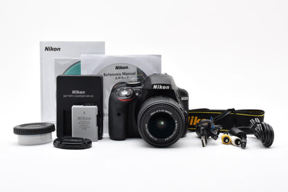 美品 Nikon ニコン D3300 ボディ + AF-S DX 18-55 VR II レンズキット デジタル一眼レフカメラ 260924j