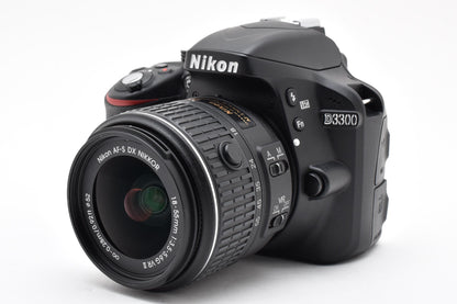 美品 Nikon ニコン D3300 ボディ + AF-S DX 18-55 VR II レンズキット デジタル一眼レフカメラ 260924j
