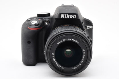 美品 Nikon ニコン D3300 ボディ + AF-S DX 18-55 VR II レンズキット デジタル一眼レフカメラ 260924j
