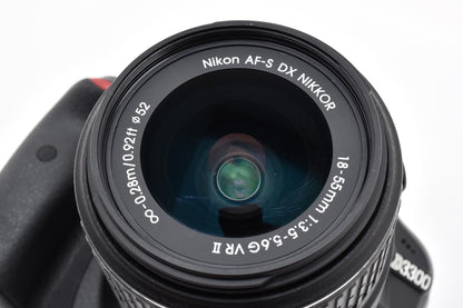 美品 Nikon ニコン D3300 ボディ + AF-S DX 18-55 VR II レンズキット デジタル一眼レフカメラ 260924j