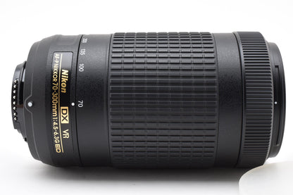 美品 Nikon ニコン AF-P DX NIKKOR 70-300mm F4.5-6.3G ED VR AFレンズ APS-C ポーチ付 260924o