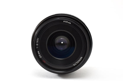 MINOLTA ミノルタ AF 35mm F2 AFレンズ SONY ソニー αマウント フード付 260928x