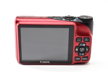 美品 Canon キヤノン PowerShot A2200 コンパクトデジタルカメラ レッド 260928i