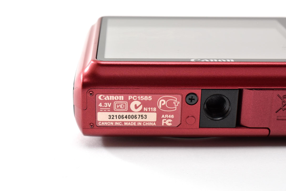 美品 Canon キヤノン PowerShot A2200 コンパクトデジタルカメラ レッド 260928i