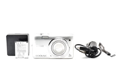 美品 Nikon ニコン COOLPIX S3500 コンパクトデジタルカメラ クリスタルシルバー 260928e