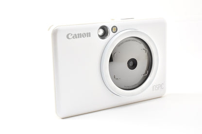 美品 Canon キヤノン iNSPiC ZV-123 インスタントカメラ スマホプリンター パールホワイト 元箱付 260925k