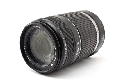 良品 Canon キヤノン EF-S 55-250mm F4-5.6 IS AFレンズ EFマウント APS-C 260930s