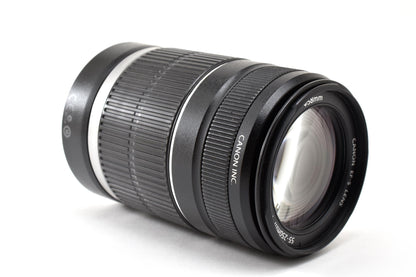 良品 Canon キヤノン EF-S 55-250mm F4-5.6 IS AFレンズ EFマウント APS-C 260930s
