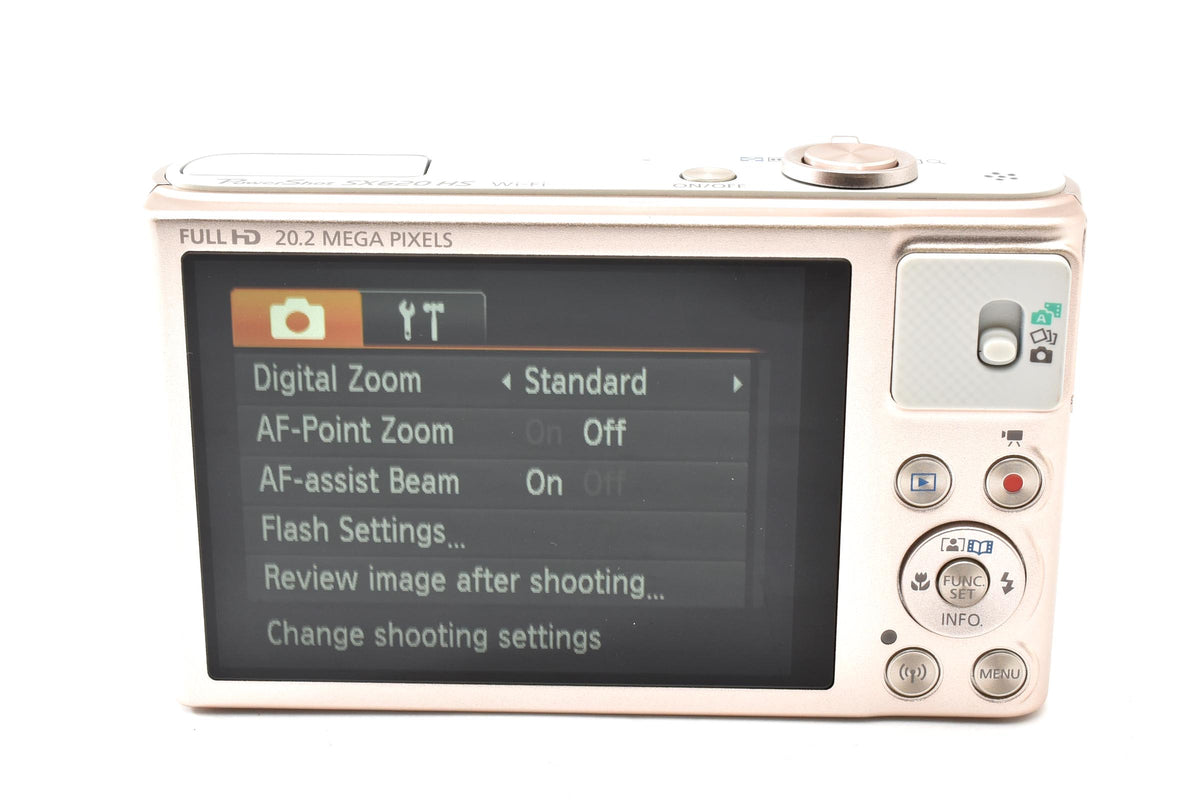 美品 Canon キヤノン PowerShot SX620 HS コンパクトデジタルカメラ ホワイト 元箱付 260925b