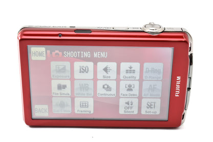 美品 FUJIFILM 富士フイルム FinePix Z700EXR コンパクトデジタルカメラ レッド 元箱付 260925g