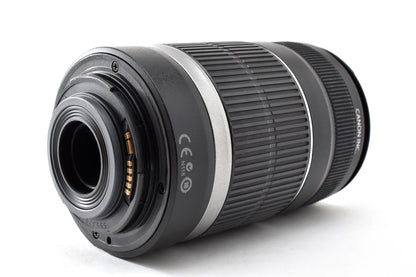 良品 Canon キヤノン EF-S 55-250mm F4-5.6 IS AFレンズ EFマウント APS-C フード付 260930c