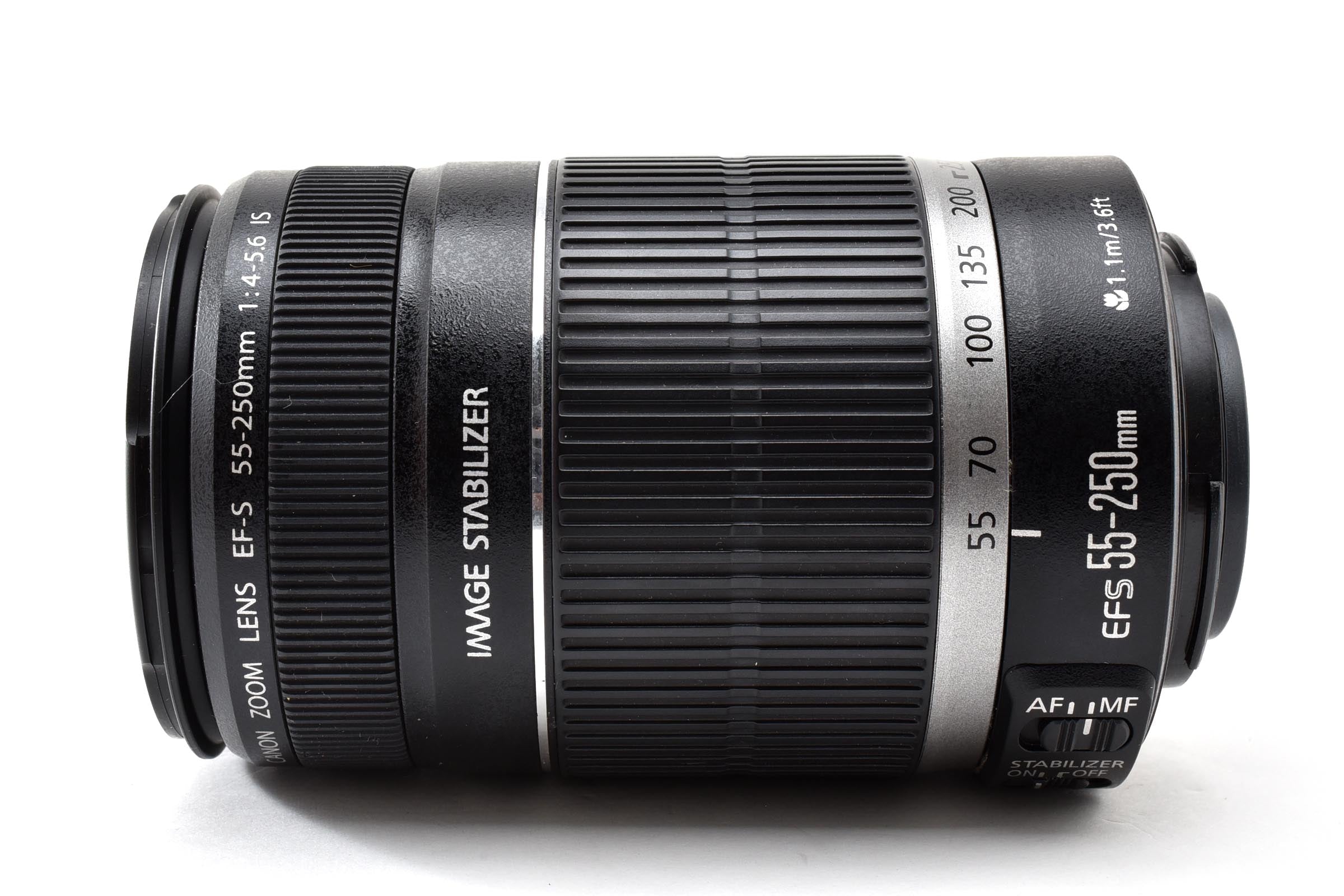 良品 Canon キヤノン EF-S 55-250mm F4-5.6 IS AFレンズ EFマウント