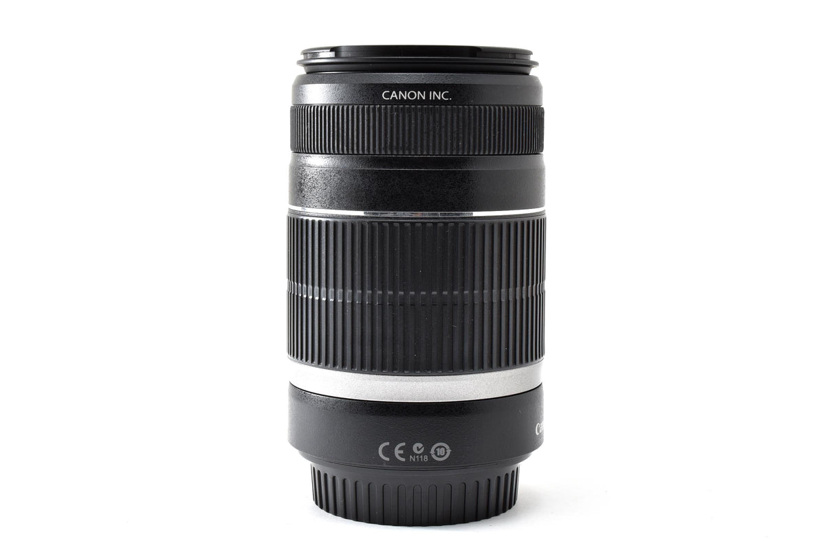 良品 Canon キヤノン EF-S 55-250mm F4-5.6 IS AFレンズ EFマウント APS-C フード付 260930c