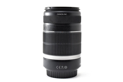 良品 Canon キヤノン EF-S 55-250mm F4-5.6 IS AFレンズ EFマウント APS-C フード付 260930c