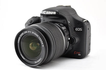 美品 Canon キヤノン EOS Kiss X3 レンズキット (EF-S 18-55mm F3.5-5.6 IS) デジタル一眼レフカメラ 260924l