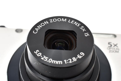 美品 Canon キヤノン PowerShot A3400 IS コンパクトデジタルカメラ シルバー 元箱付 260925c