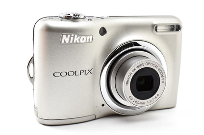 美品 Nikon ニコン COOLPIX L23 コンパクトデジタルカメラ シルバー 260928n