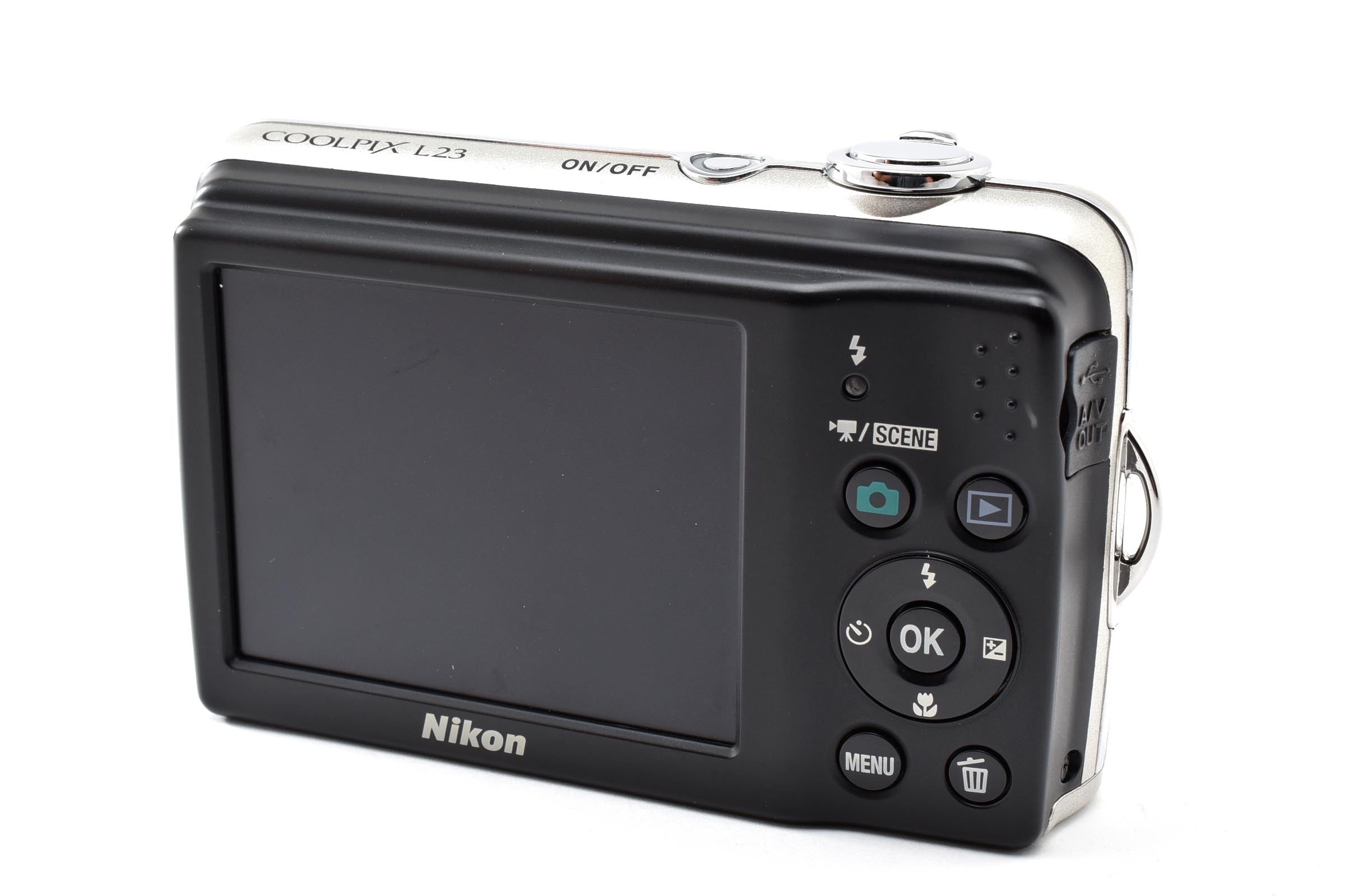 美品 Nikon ニコン COOLPIX L23 コンパクトデジタルカメラ シルバー