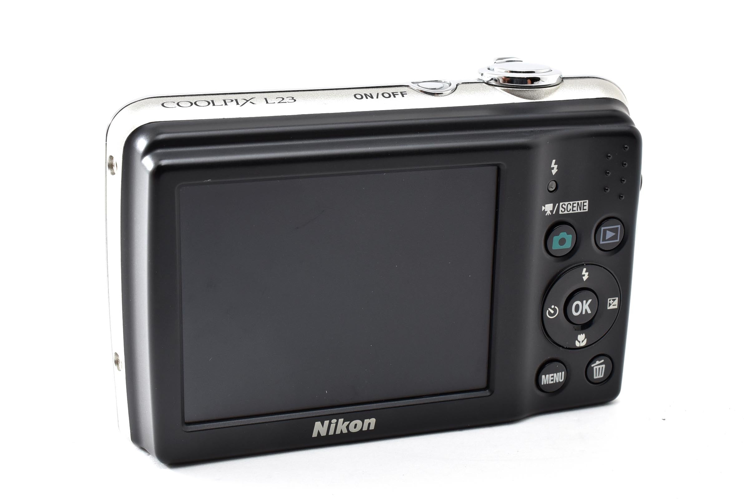 美品 Nikon ニコン COOLPIX L23 コンパクトデジタルカメラ シルバー