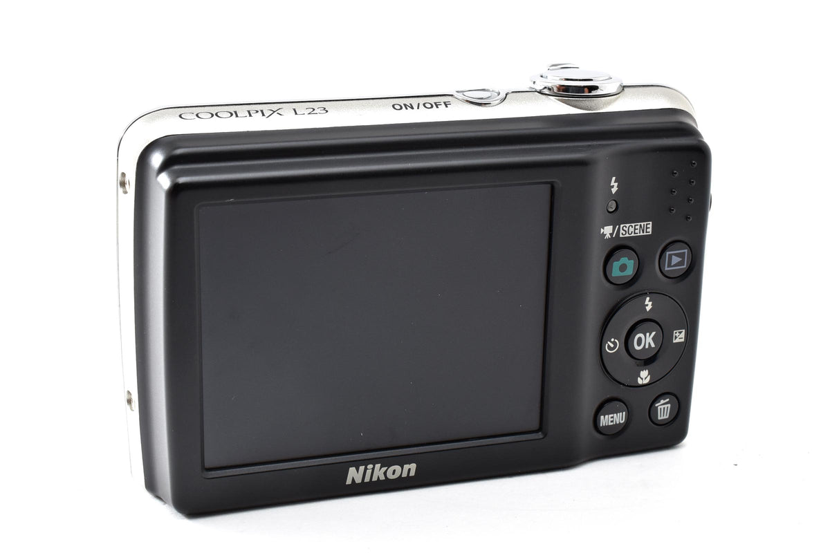 美品 Nikon ニコン COOLPIX L23 コンパクトデジタルカメラ シルバー 260928n