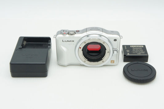 Excellent Panasonic LUMIX DMC-GF3 Body Mirrorless Single-Lens Camera Shell White 260818sk
