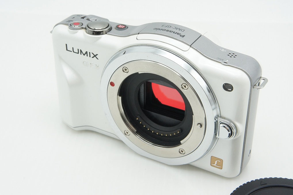良品 Panasonic パナソニック LUMIX DMC-GF3 ボディ ミラーレス一眼カメラ シェルホワイト 260205af