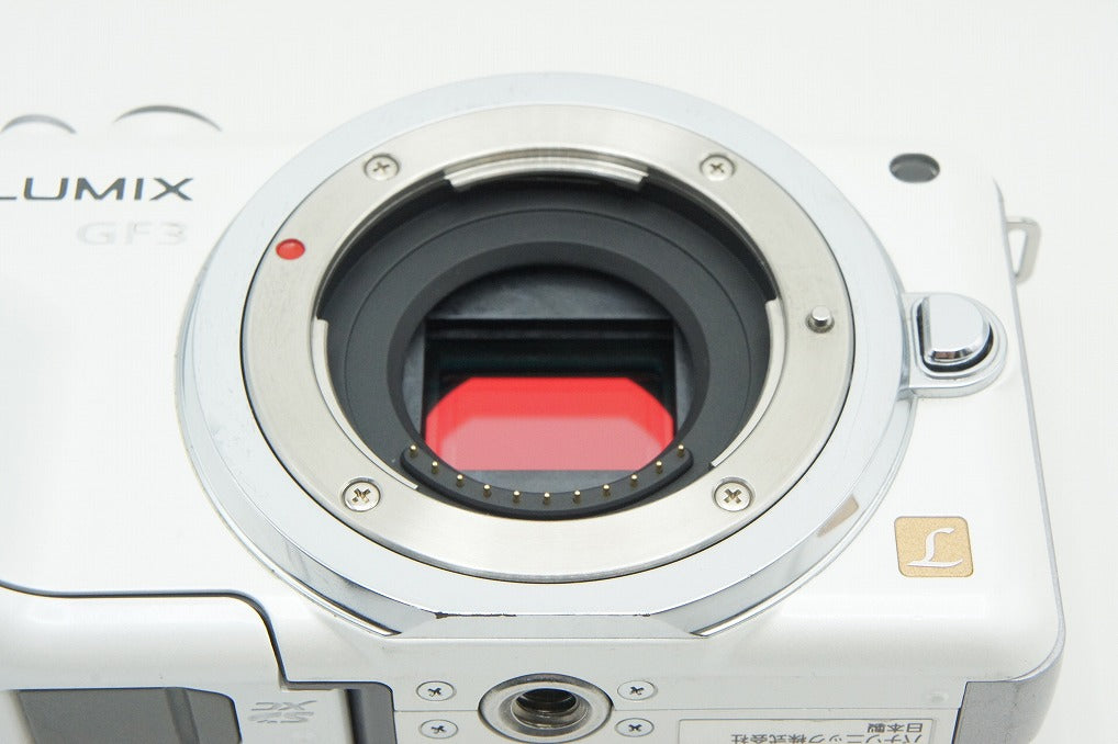 良品 Panasonic パナソニック LUMIX DMC-GF3 ボディ ミラーレス一眼カメラ シェルホワイト 260205af